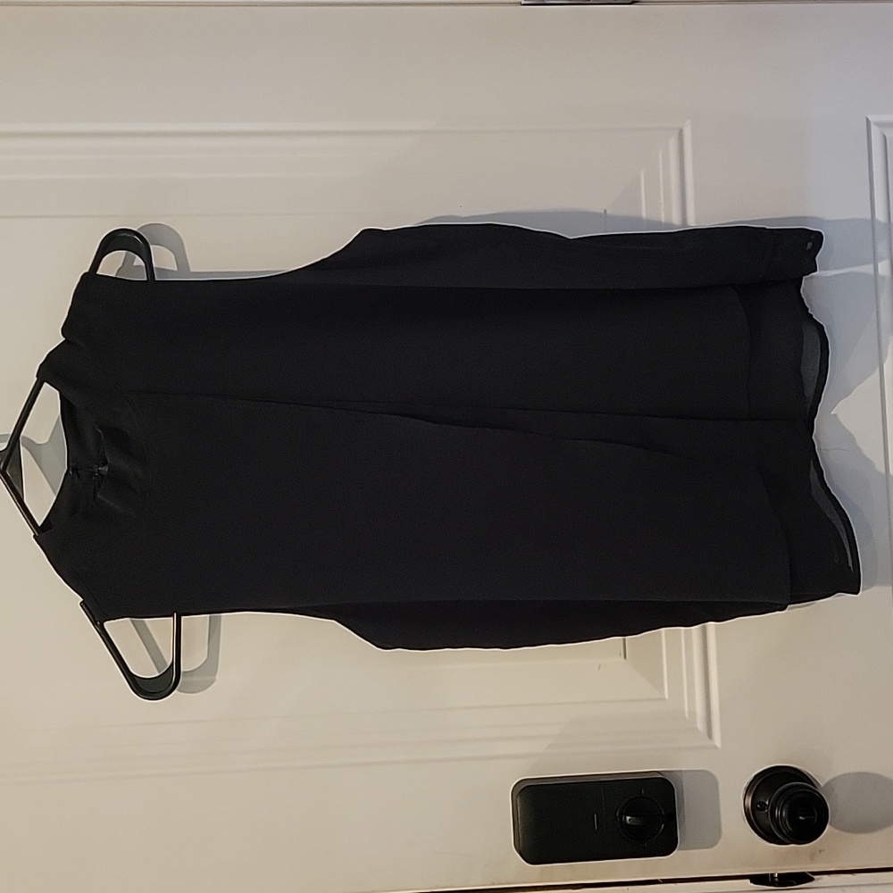 White House Black Market Black Sleeveless Blouse